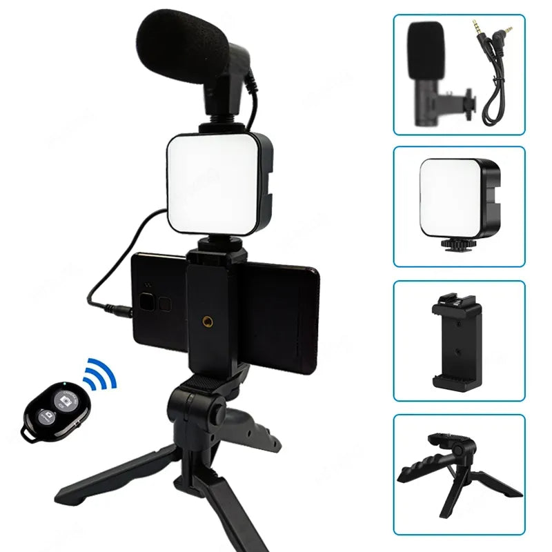 KIT TIKTOKER con Luz y Micrófono