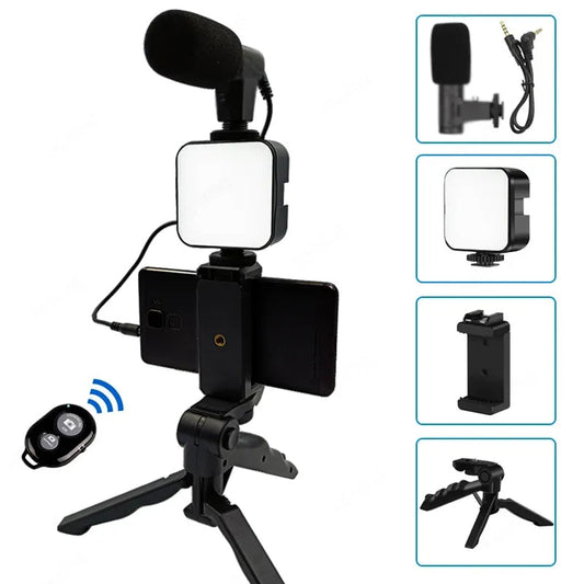 KIT TIKTOKER con Luz y Micrófono